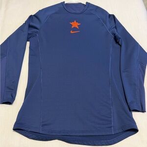Nike MLB Blue Long Sleeve Shirt Houston Astros- dri fit